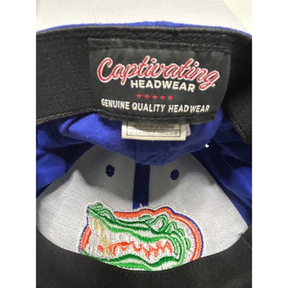 Florida Gators Hat Blue Baseball Cap Embroidered Logo One Size Stretch Fit - Picture 7 of 8